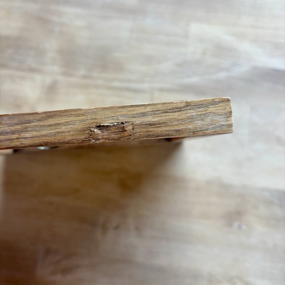 Oakwood Accents MCM Ceramic Tile Wall Art Faux Roses Oak Framed Vintage - Picture 7 of 8